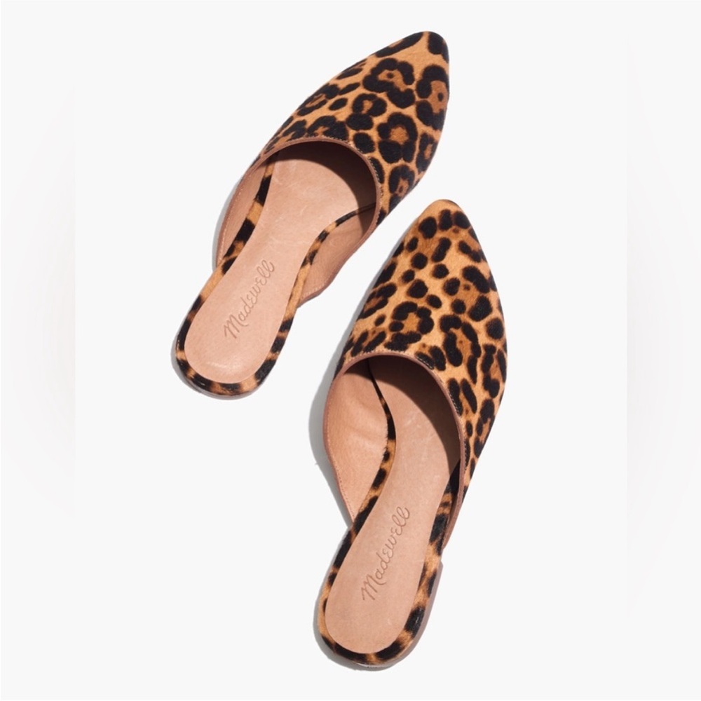 Madewell Remi mule in leopard
